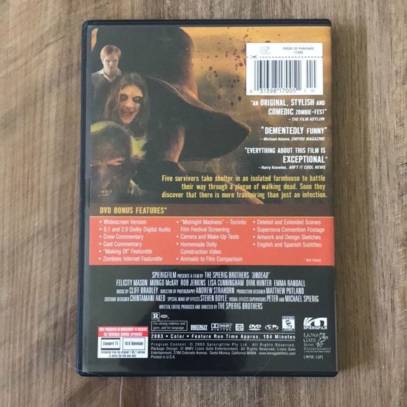 🔥$3 MOVING SALE🔥 - Undead - DVD - Picture 2 of 3